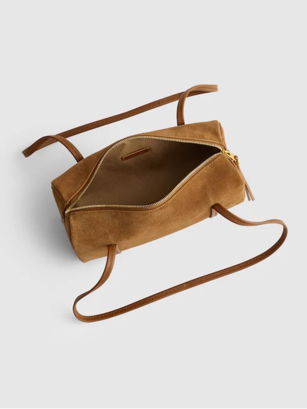 Madewell brioche mini shoulder bag in suede - Picture 8 of 9